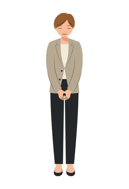 ビジネス イラスト（女性・全身）| 無料・商用利用可 | BUFSHC003-01-C | 無料素材ペペロ