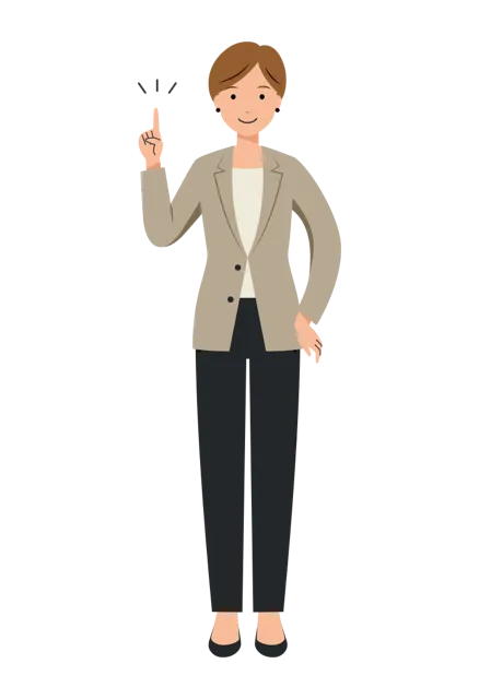 ビジネス イラスト（女性・全身）| 無料・商用利用可 | BUFSHC006-01-C | 無料素材ペペロ