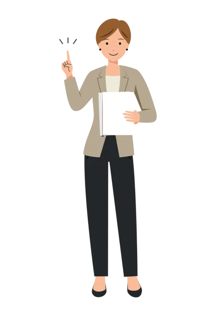 ビジネス イラスト（女性・全身）| 無料・商用利用可 | BUFSHC008-01-C | 無料素材ペペロ