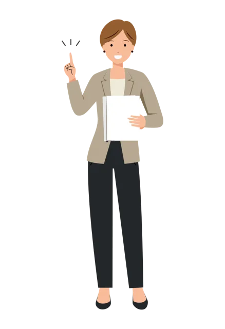 ビジネス イラスト（女性・全身）| 無料・商用利用可 | BUFSHC009-01-C | 無料素材ペペロ