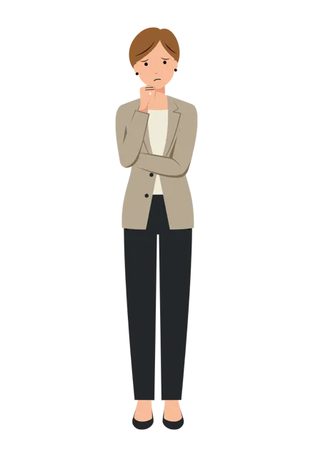 ビジネス イラスト（女性・全身）| 無料・商用利用可 | BUFSHC013-01-C | 無料素材ペペロ