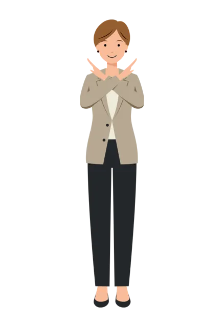 ビジネス イラスト（女性・全身）| 無料・商用利用可 | BUFSHC025-01-C | 無料素材ペペロ