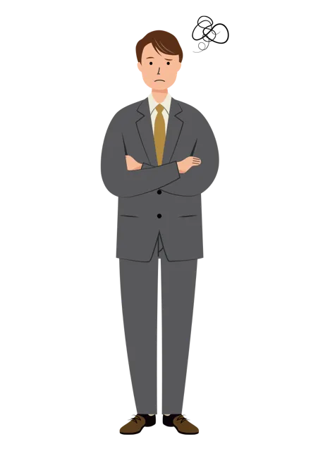 ビジネス イラスト（男性・全身）| 無料・商用利用可 | BUMC005-01-C | 無料素材ペペロ