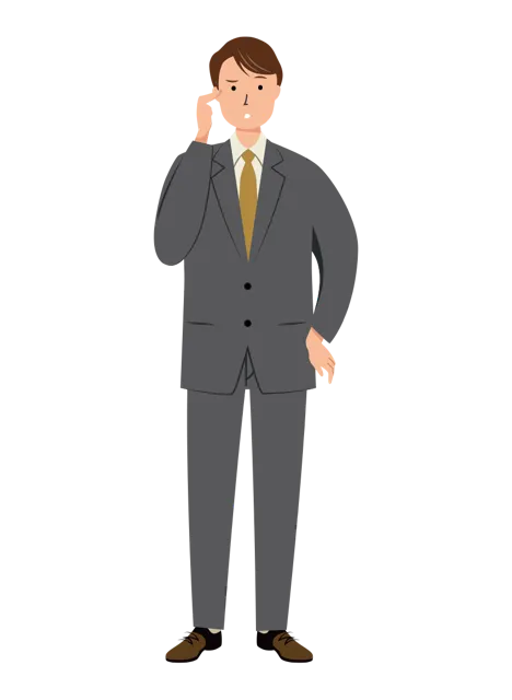 ビジネス イラスト（男性・全身）| 無料・商用利用可 | BUMC019-01-C | 無料素材ペペロ