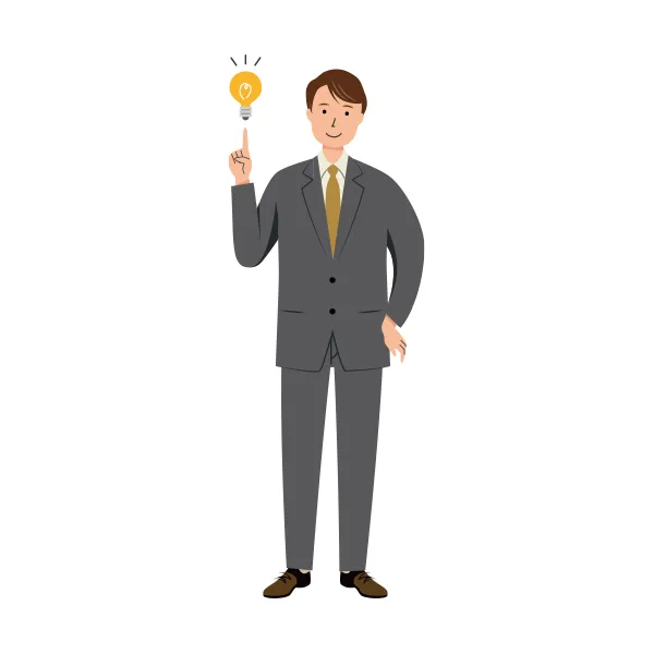 ビジネス イラスト（男性・全身）| 無料・商用利用可 | BUMC020-C | 無料素材ペペロ