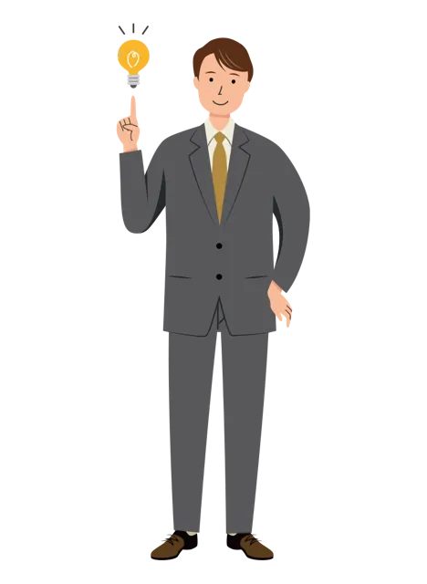 ビジネス イラスト（男性・全身）| 無料・商用利用可 | BUMC020-01-C | 無料素材ペペロ