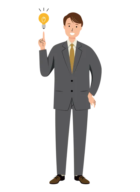 ビジネス イラスト（男性・全身）| 無料・商用利用可 | BUMC021-01-C | 無料素材ペペロ