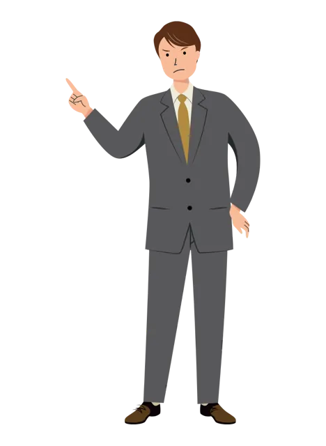 ビジネス イラスト（男性・全身）| 無料・商用利用可 | BUMC028-01--C | 無料素材ペペロ