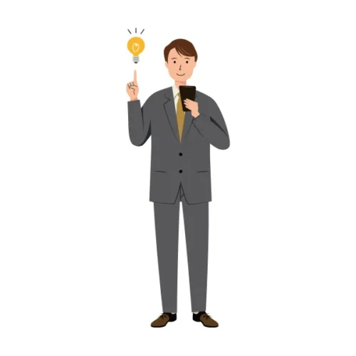 ビジネス イラスト（男性・全身）| 無料・商用利用可 | BUMC030-C | 無料素材ペペロ