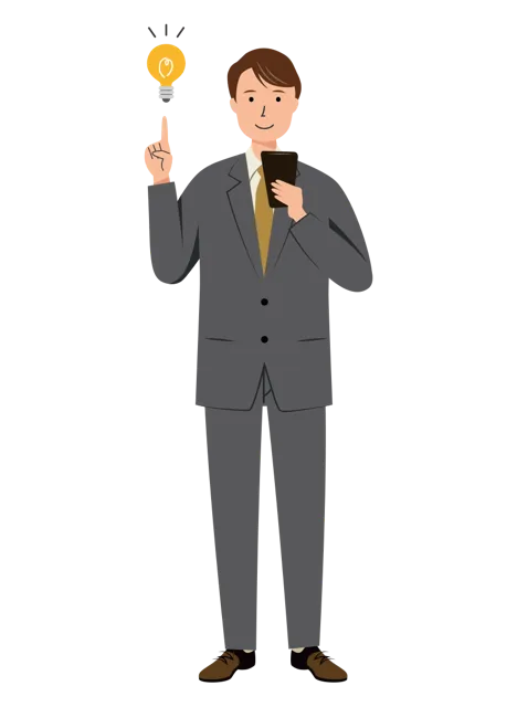 ビジネス イラスト（男性・全身）| 無料・商用利用可 | BUMC030-01-C | 無料素材ペペロ