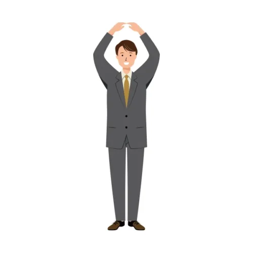ビジネス イラスト（男性・全身）| 無料・商用利用可 | BUMC036-C | 無料素材ペペロ