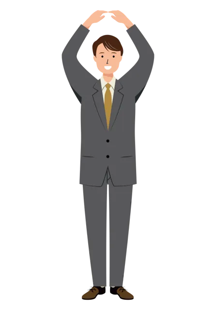 ビジネス イラスト（男性・全身）| 無料・商用利用可 | BUMC036-01-C | 無料素材ペペロ