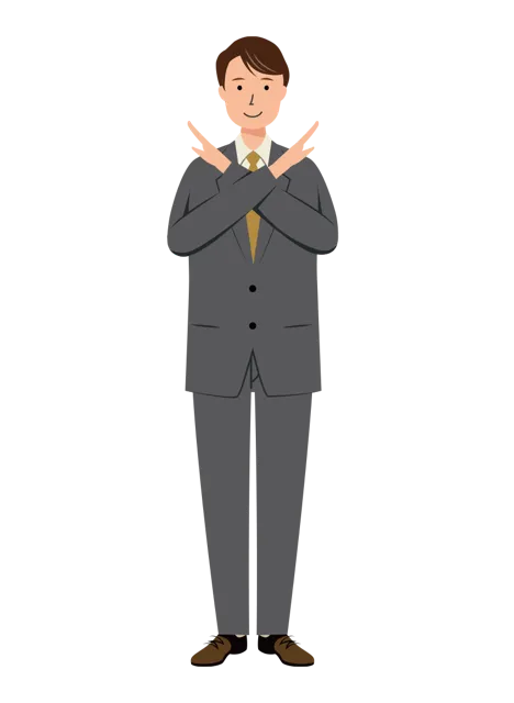 ビジネス イラスト（男性・全身）| 無料・商用利用可 | BUMC037-01-C | 無料素材ペペロ