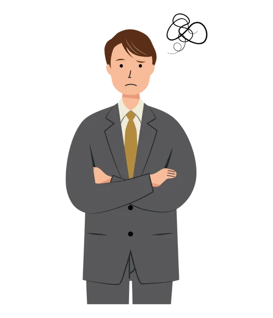 ビジネス イラスト（男性・上半身）| 無料・商用利用可 | BUMUBC005-01-C | 無料素材ペペロ