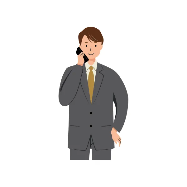 ビジネス イラスト（男性・上半身）| 無料・商用利用可 | BUMUBC007-C | 無料素材ペペロ