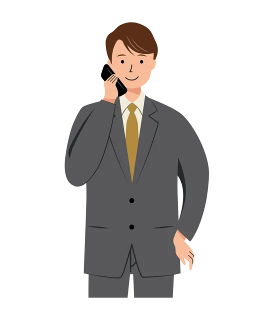 ビジネス イラスト（男性・上半身）| 無料・商用利用可 | BUMUBC007-01-C | 無料素材ペペロ