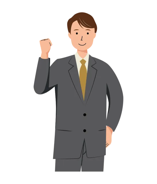 ビジネス イラスト（男性・上半身）| 無料・商用利用可 | BUMUBC012-01-C | 無料素材ペペロ