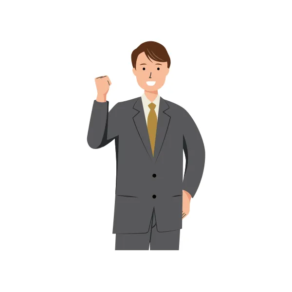 ビジネス イラスト（男性・上半身）| 無料・商用利用可 | BUMUBC013-C | 無料素材ペペロ