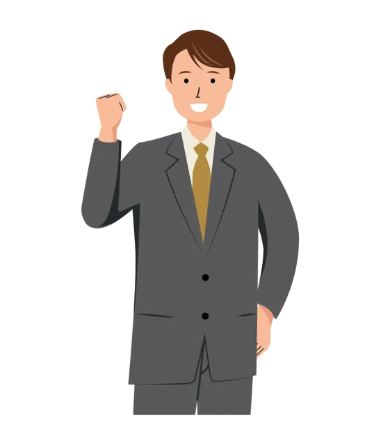 ビジネス イラスト（男性・上半身）| 無料・商用利用可 | BUMUBC013-01-C | 無料素材ペペロ