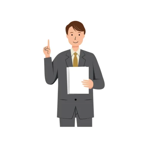 ビジネス イラスト（男性・上半身）| 無料・商用利用可 | BUMUBC014-C | 無料素材ペペロ