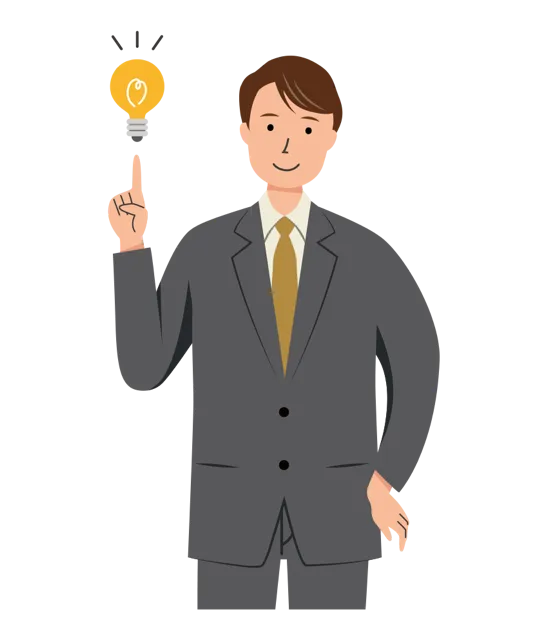ビジネス イラスト（男性・上半身）| 無料・商用利用可 | BUMUBC020-01-C | 無料素材ペペロ