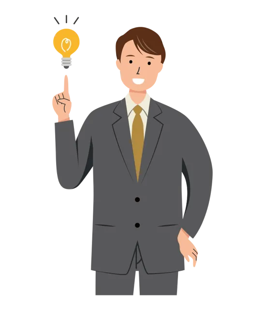 ビジネス イラスト（男性・上半身）| 無料・商用利用可 | BUMUBC021-01-C | 無料素材ペペロ
