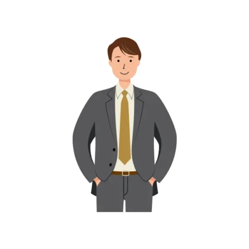 ビジネス イラスト（男性・上半身）| 無料・商用利用可 | BUMUBC022-C | 無料素材ペペロ