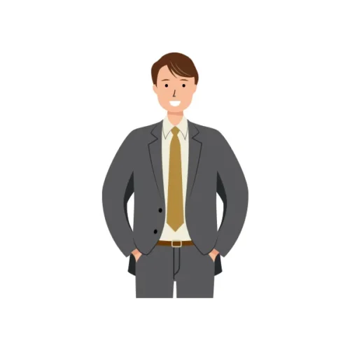 ビジネス イラスト（男性・上半身）| 無料・商用利用可 | BUMUBC023-C | 無料素材ペペロ