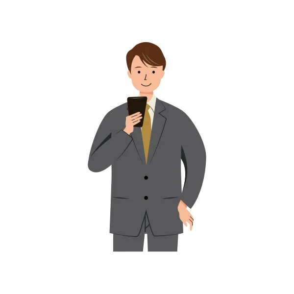 ビジネス イラスト（男性・上半身）| 無料・商用利用可 | BUMUBC024-C | 無料素材ペペロ