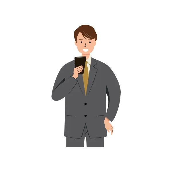 ビジネス イラスト（男性・上半身）| 無料・商用利用可 | BUMUBC025-C | 無料素材ペペロ