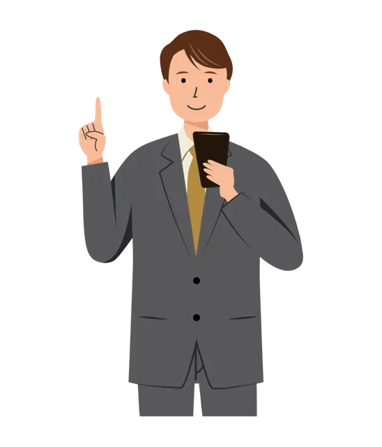 ビジネス イラスト（男性・上半身）| 無料・商用利用可 | BUMUBC026-01-C | 無料素材ペペロ