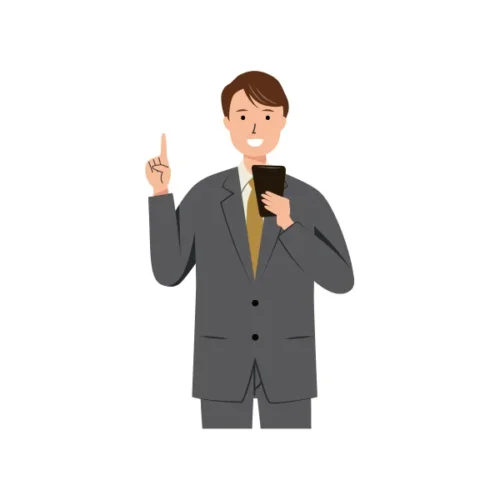 ビジネス イラスト（男性・上半身）| 無料・商用利用可 | BUMUBC027-C | 無料素材ペペロ