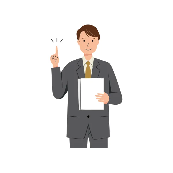 ビジネス イラスト（男性・上半身）| 無料・商用利用可 | BUMUBC033-C | 無料素材ペペロ