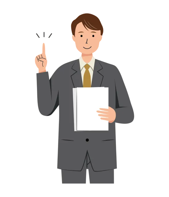 ビジネス イラスト（男性・上半身）| 無料・商用利用可 | BUMUBC033-01-C | 無料素材ペペロ