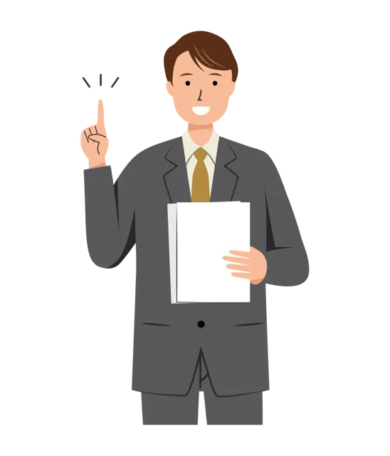 ビジネス イラスト（男性・上半身）| 無料・商用利用可 | BUMUBC034-01-C | 無料素材ペペロ