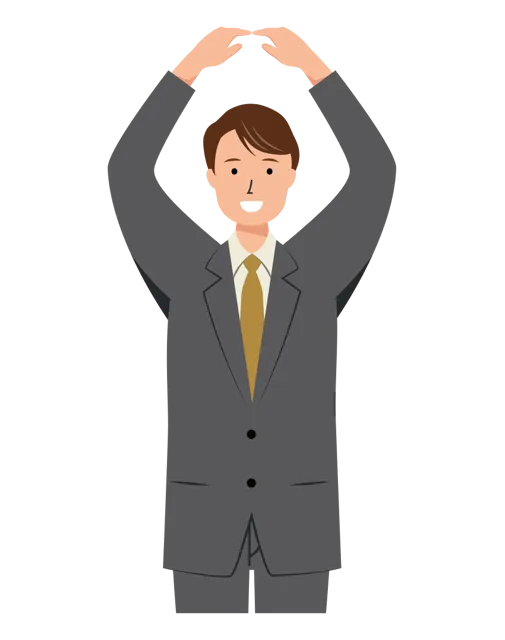 ビジネス イラスト（男性・上半身）| 無料・商用利用可 | BUMUBC036-01-C | 無料素材ペペロ