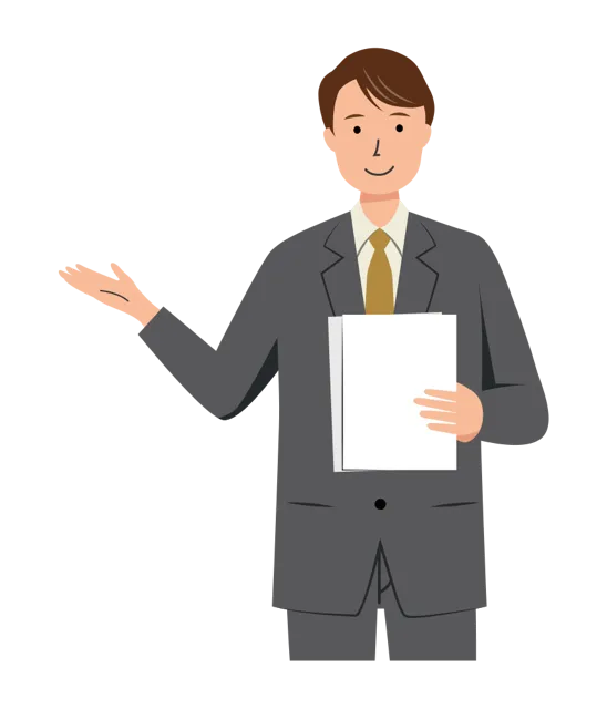 ビジネス イラスト（男性・上半身）| 無料・商用利用可 | BUMUBC040-01-C | 無料素材ペペロ