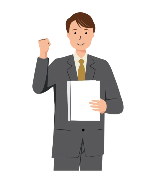 ビジネス イラスト（男性・上半身）| 無料・商用利用可 | BUMUBC042-01-C | 無料素材ペペロ