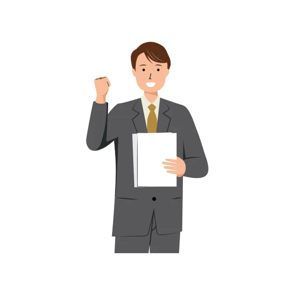 ビジネス イラスト（男性・上半身）| 無料・商用利用可 | BUMUBC043-C | 無料素材ペペロ