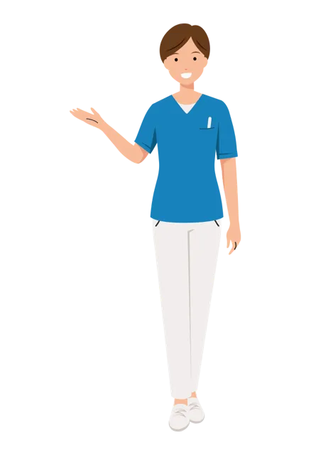 看護師 イラスト（女性・全身）| 無料・商用利用可 | NURFC010-01-C | 無料素材ペペロ