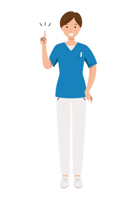看護師 イラスト（女性・全身）| 無料・商用利用可 | NURFC014-01-C | 無料素材ペペロ