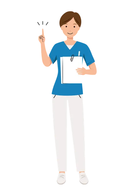 看護師 イラスト（女性・全身）| 無料・商用利用可 | NURFC015-01-C | 無料素材ペペロ