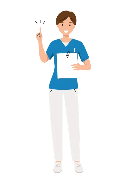 看護師 イラスト（女性・全身）| 無料・商用利用可 | NURFC016-01-C | 無料素材ペペロ