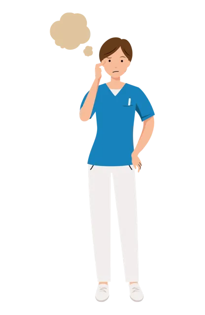看護師 イラスト（女性・全身）| 無料・商用利用可 | NURFC019-01-C | 無料素材ペペロ