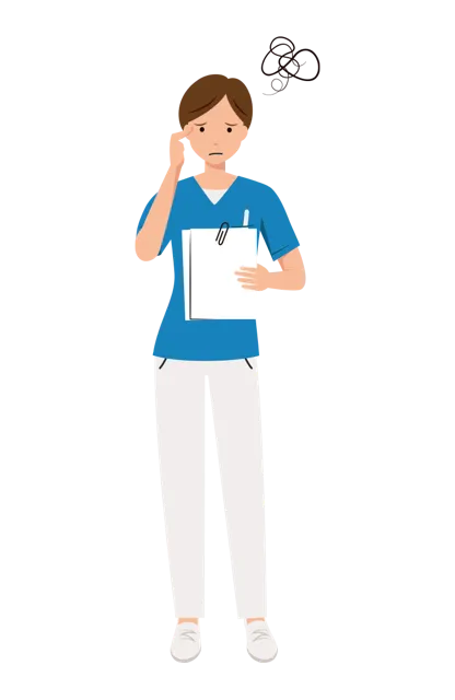 看護師 イラスト（女性・全身）| 無料・商用利用可 | NURFC020-01-C | 無料素材ペペロ
