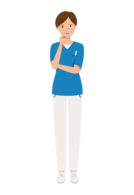 看護師 イラスト（女性・全身）| 無料・商用利用可 | NURFC021-01-C | 無料素材ペペロ