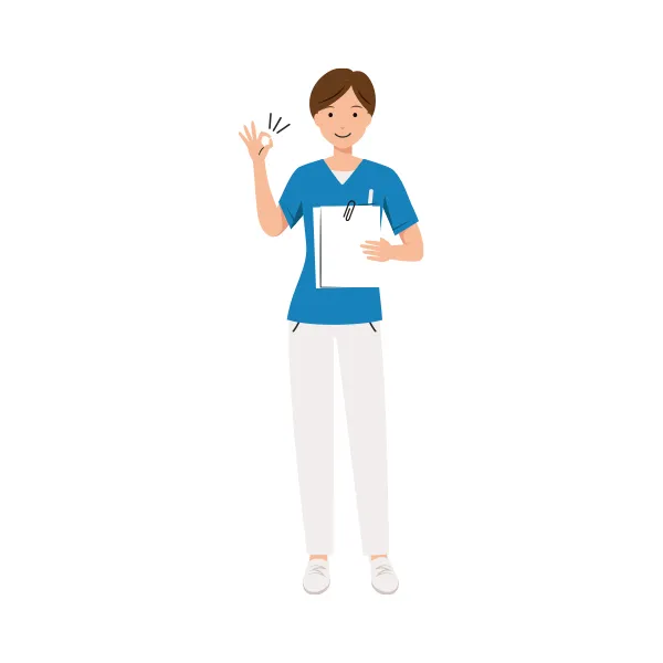 看護師 イラスト（女性・全身）| 無料・商用利用可 | NURFC023-C | 無料素材ペペロ