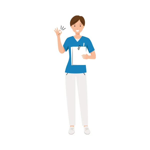 看護師 イラスト（女性・全身）| 無料・商用利用可 | NURFC024-C | 無料素材ペペロ