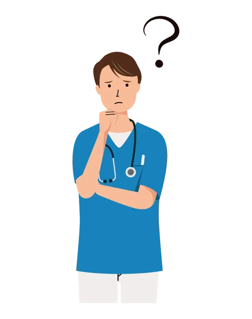 看護師 イラスト（男性・上半身）| 無料・商用利用可 | NUMUBC018-01-C | 無料素材ペペロ