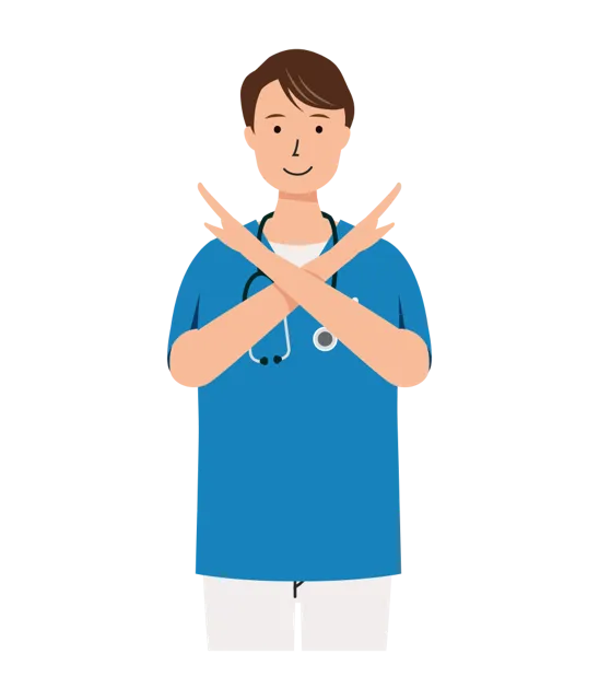 看護師 イラスト（男性・上半身）| 無料・商用利用可 | NUMUBC033-01-C | 無料素材ペペロ